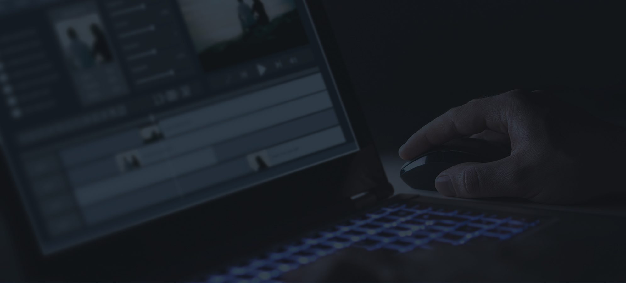 動画編集ソフトで制作するイメージ